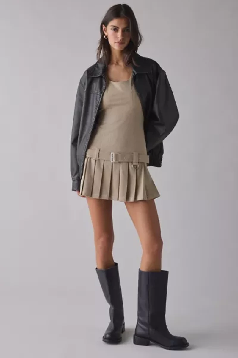 The Ragged Priest Draper Pleated Mini Dress