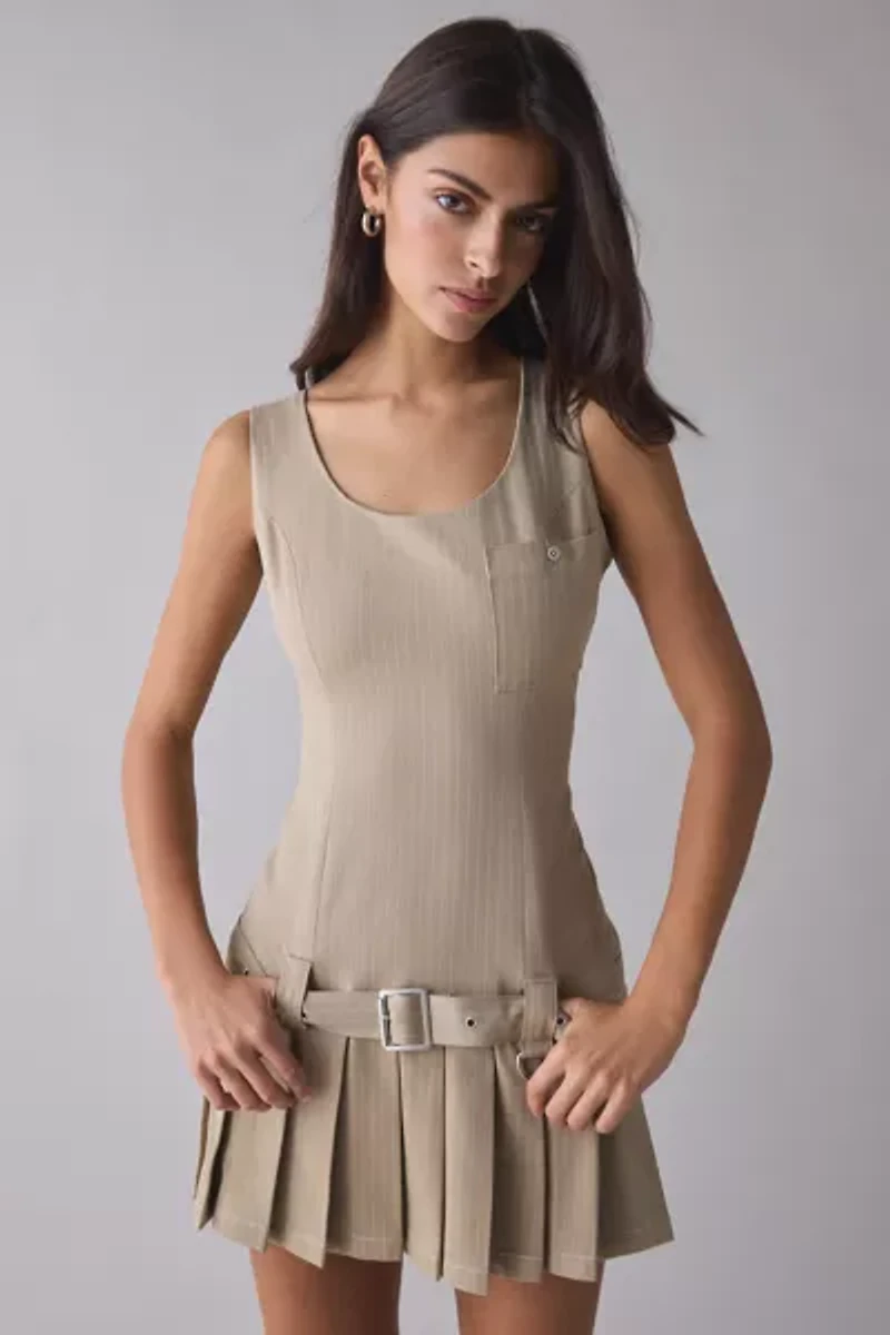 The Ragged Priest Draper Pleated Mini Dress