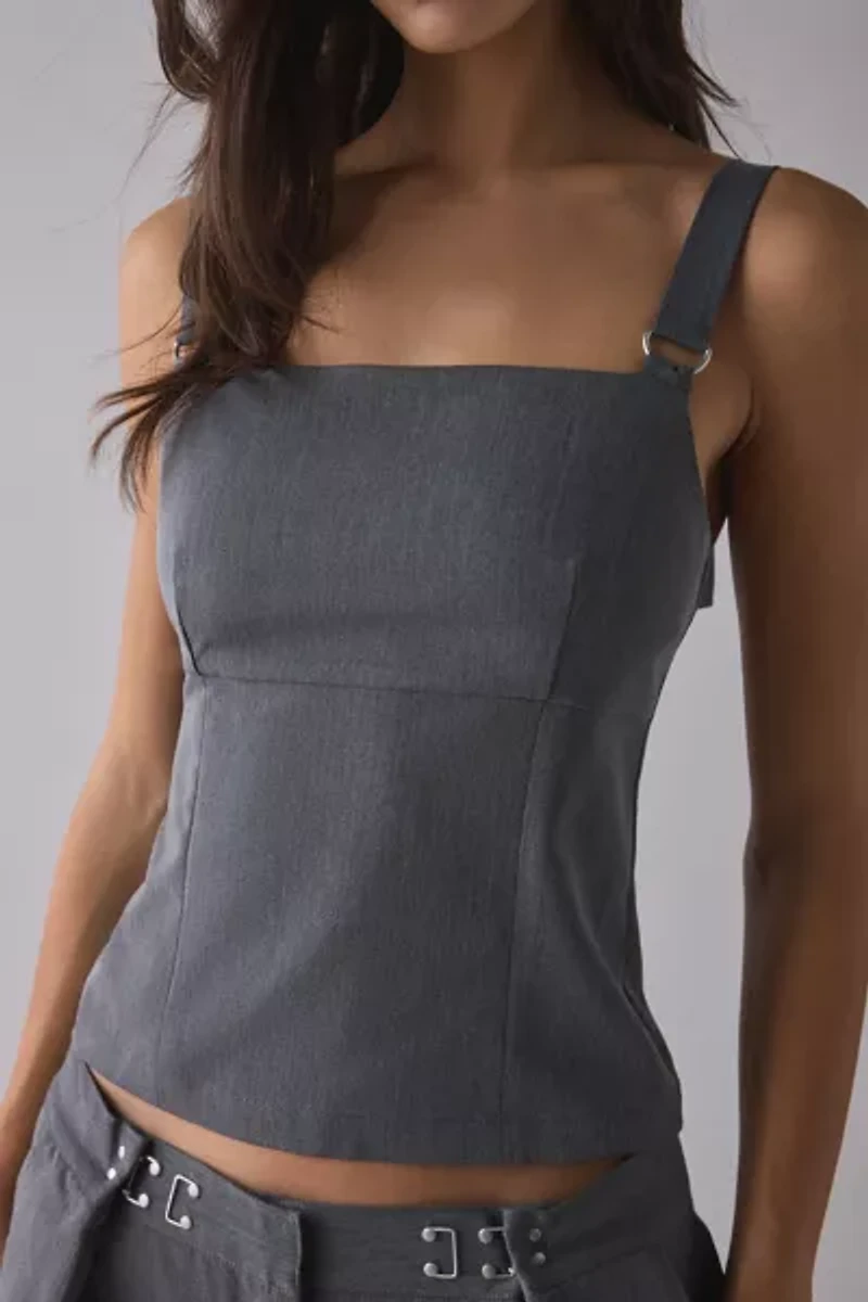 The Ragged Priest Tailor Backless Tank Top