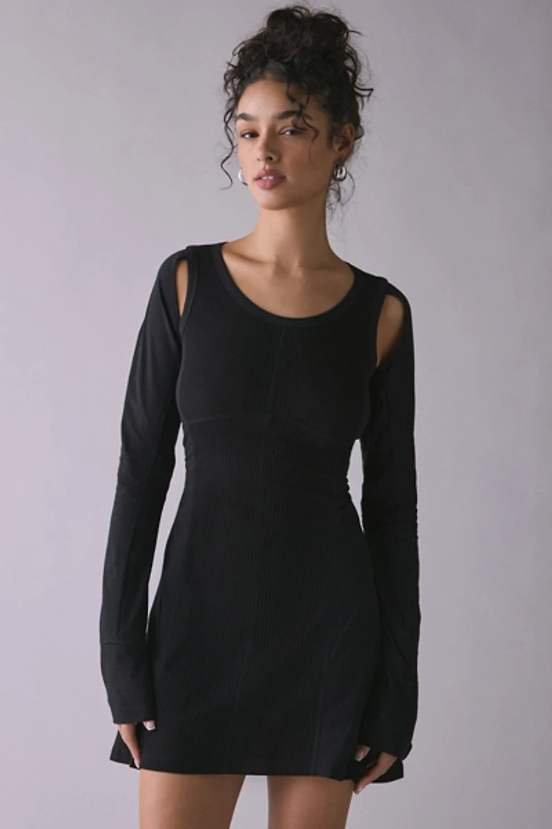 The Ragged Priest Agent Cut-Out Jersey Knit Mini Dress