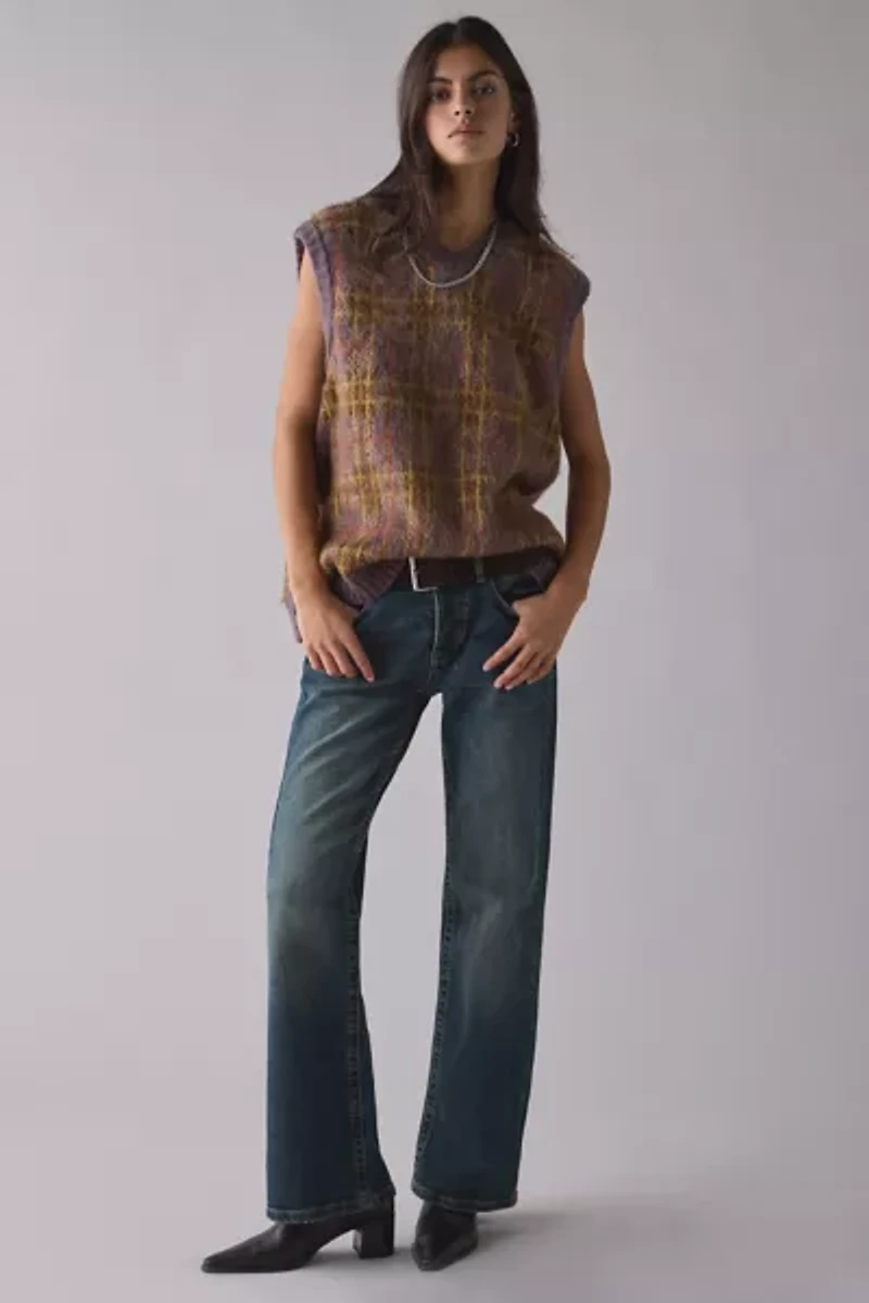 The Ragged Priest Civilian Check Knit Sweater Vest