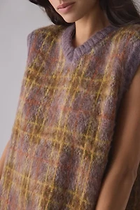 The Ragged Priest Civilian Check Knit Sweater Vest