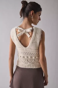 The Ragged Priest Unit Cable Knit Sweater Vest