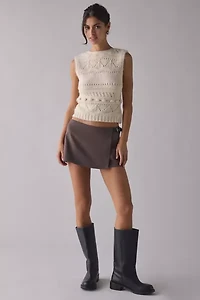 The Ragged Priest Unit Cable Knit Sweater Vest