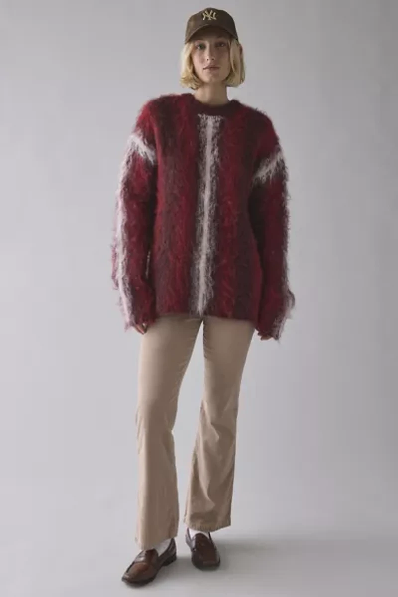 The Ragged Priest Obscure Brushed Stripe Knit Oversized Sweater