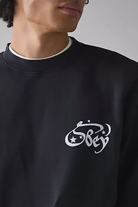 OBEY Spellbound Graphic Crew Neck Sweatshirt
