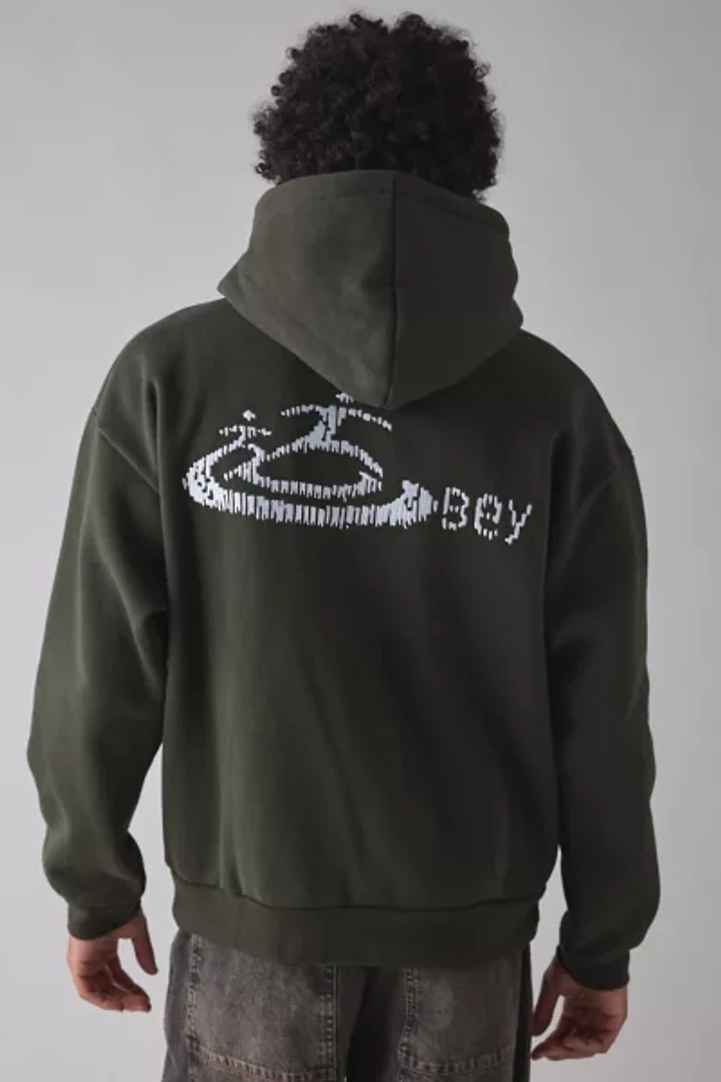 OBEY Corp Graphic Extra Heavyweight Hoodie Sweatshirt