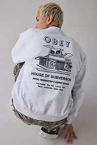 OBEY House Of Subversion Graphic Crew Neck Sweatshirt