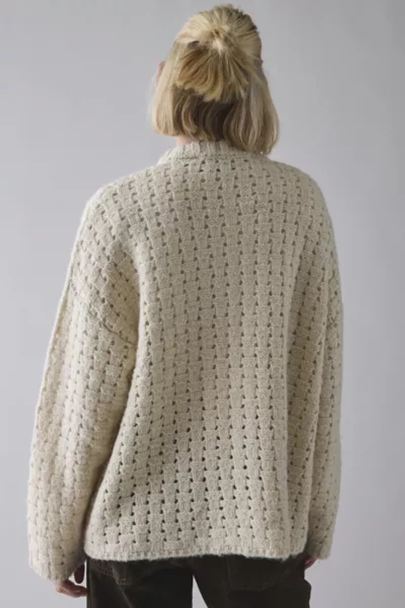 The Ragged Priest Folk Oversized Knit Cardigan