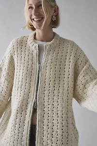 The Ragged Priest Folk Oversized Knit Cardigan