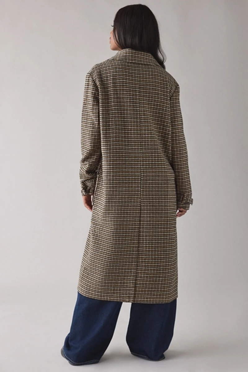 The Ragged Priest Dale Houndstooth Check Long Coat
