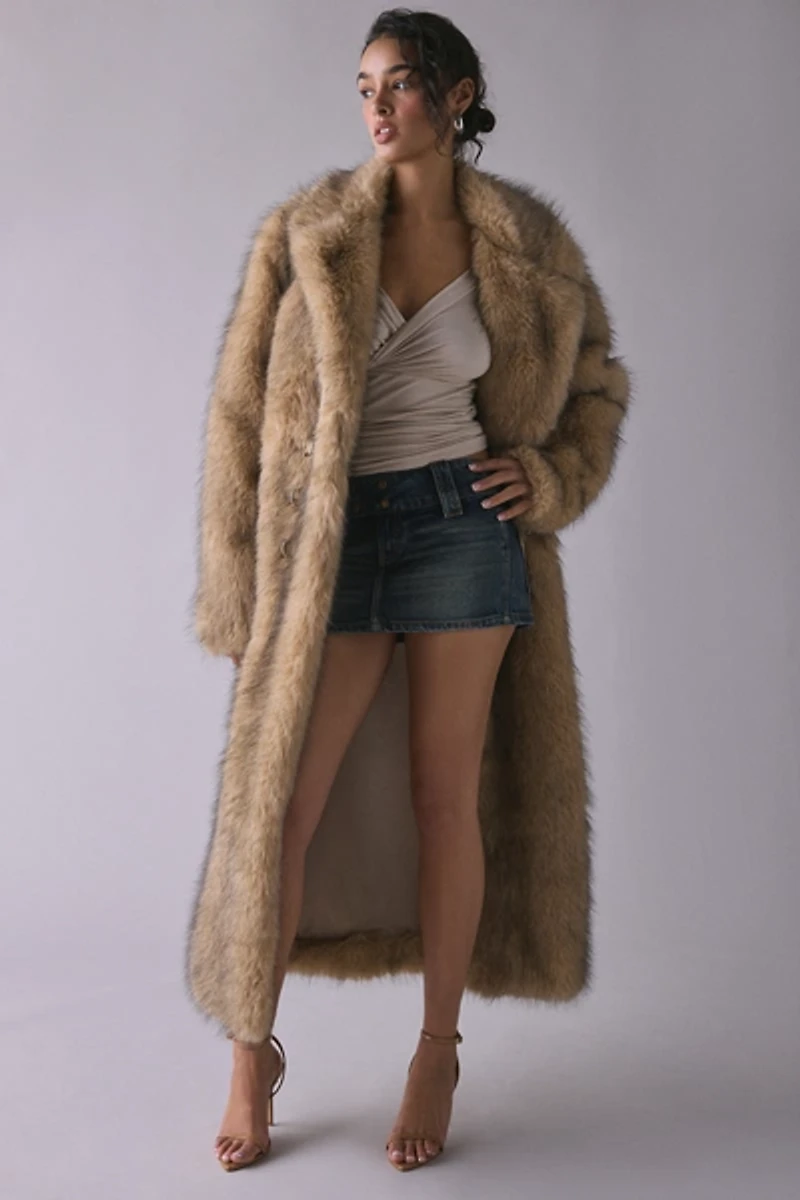 The Ragged Priest Tara Faux Fur Maxi Coat