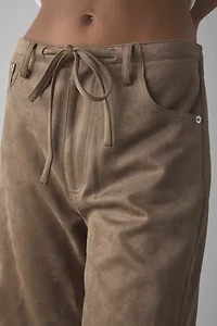 Lioness Dusty Faux Suede Wide Leg Pant