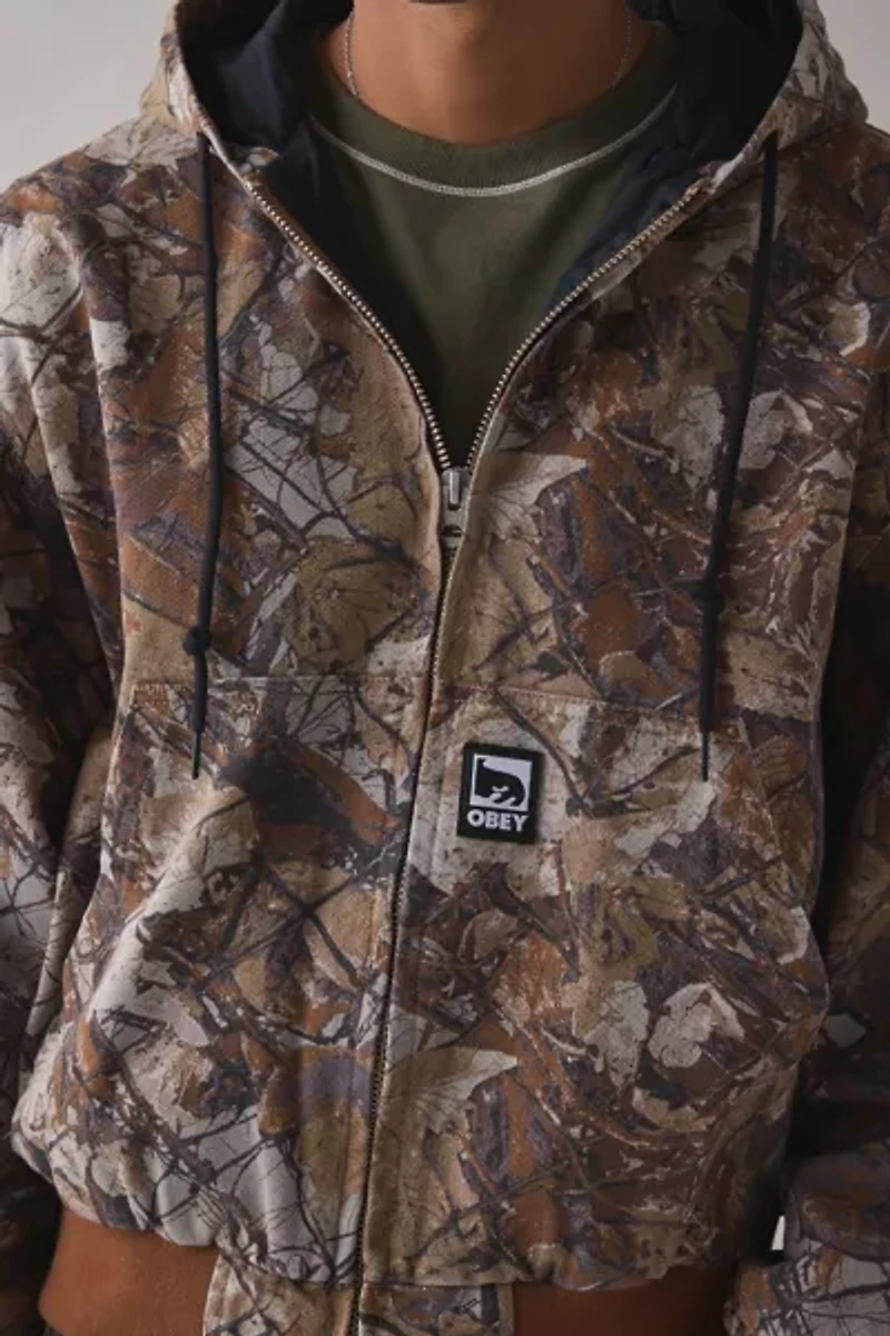 OBEY Glen Hooded Zip-Up Jacket