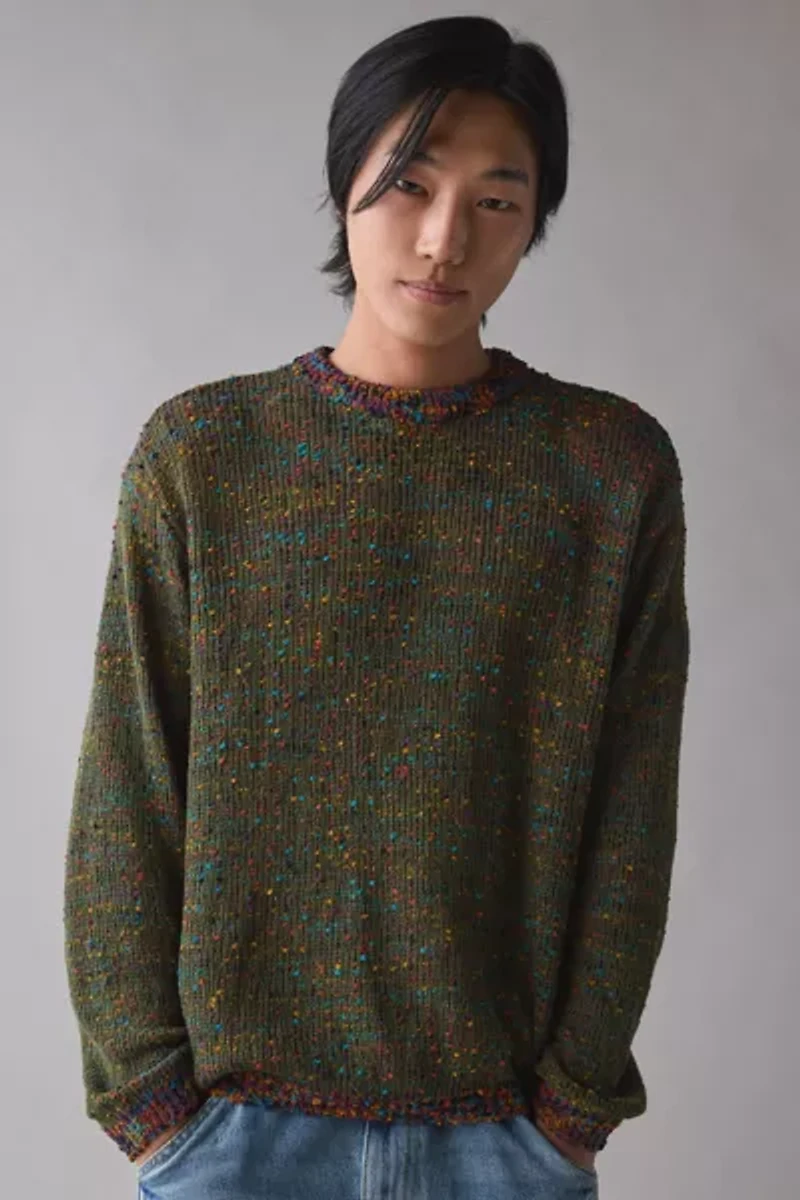 OBEY Martin Textured Crew Neck Sweater