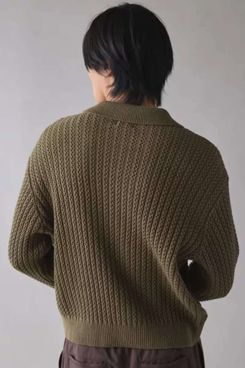 OBEY Duane Polo Collar Sweater