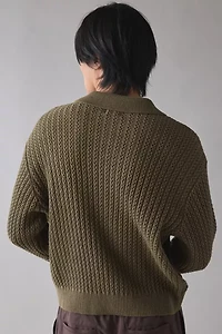 OBEY Duane Polo Collar Sweater