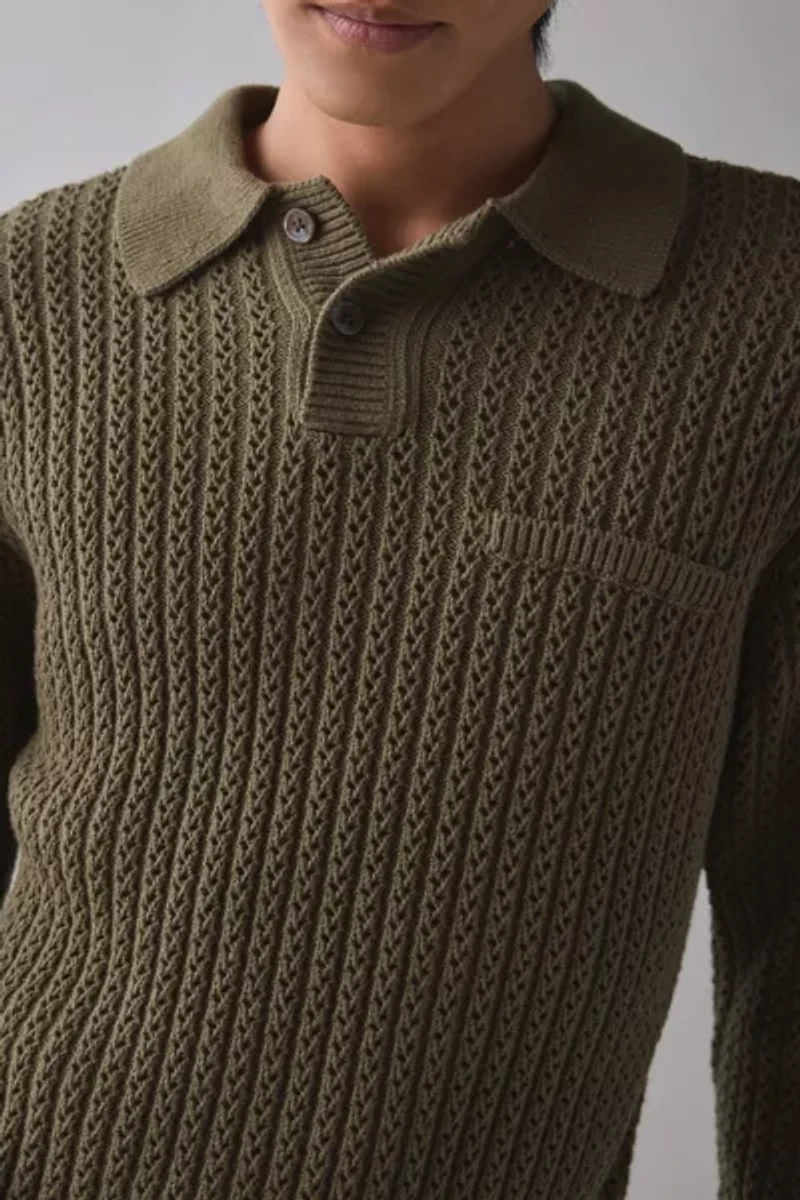 OBEY Duane Polo Collar Sweater