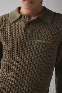 OBEY Duane Polo Collar Sweater