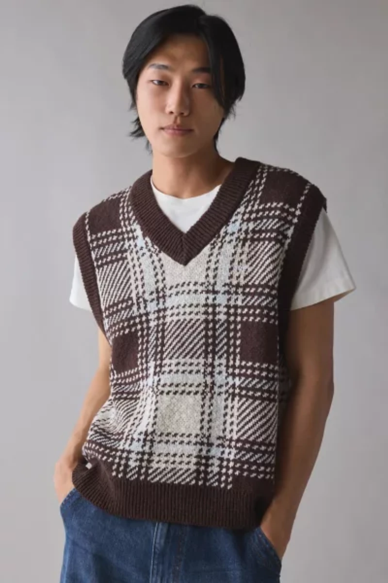 OBEY Avalon Plaid Sweater Vest