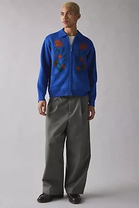 OBEY Floral Zip Cardigan