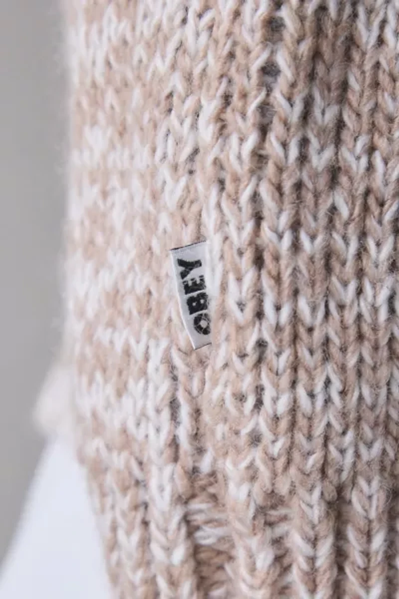 OBEY Zip Up Beach Sweater