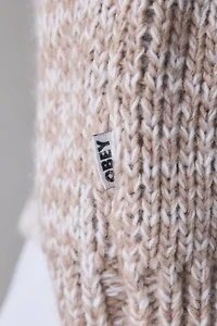 OBEY Zip Up Beach Sweater