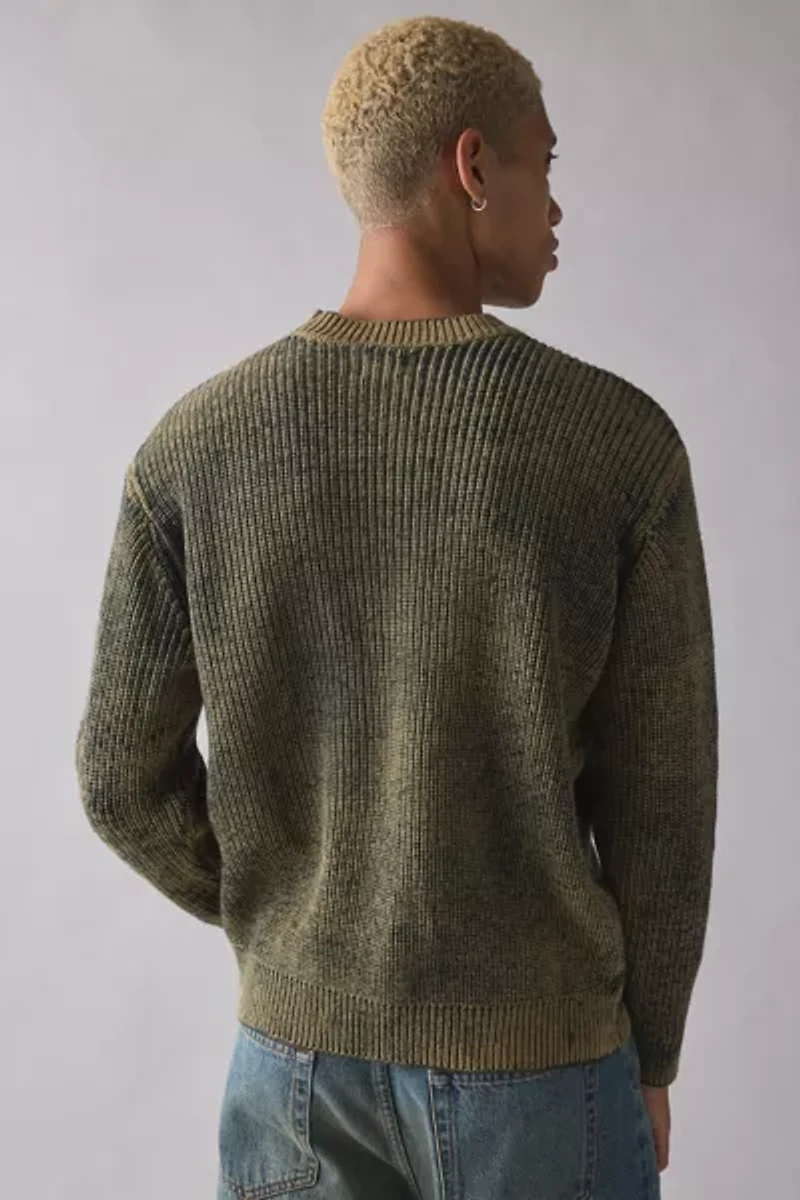 OBEY Spray Effect Crew Neck Sweater