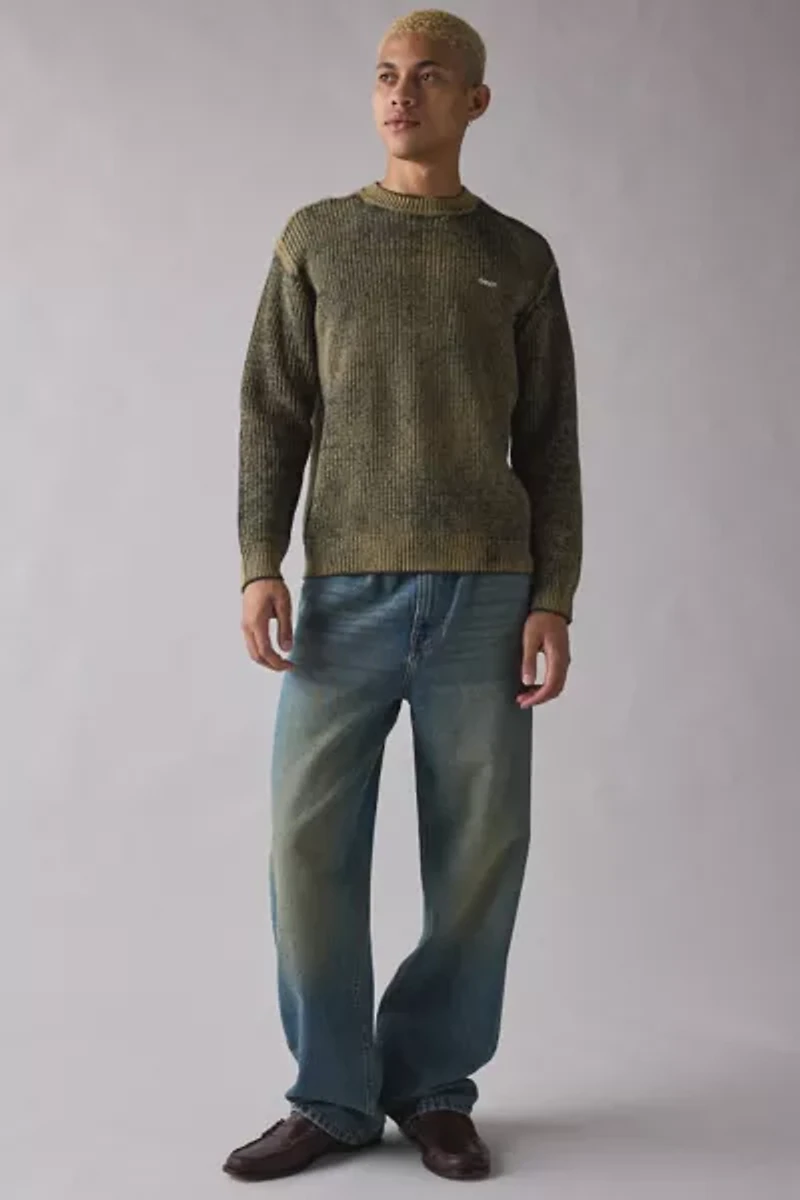 OBEY Spray Effect Crew Neck Sweater