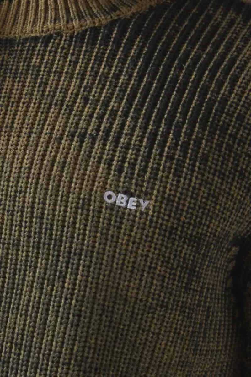 OBEY Spray Effect Crew Neck Sweater