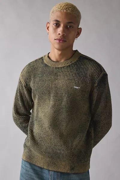 OBEY Spray Effect Crew Neck Sweater