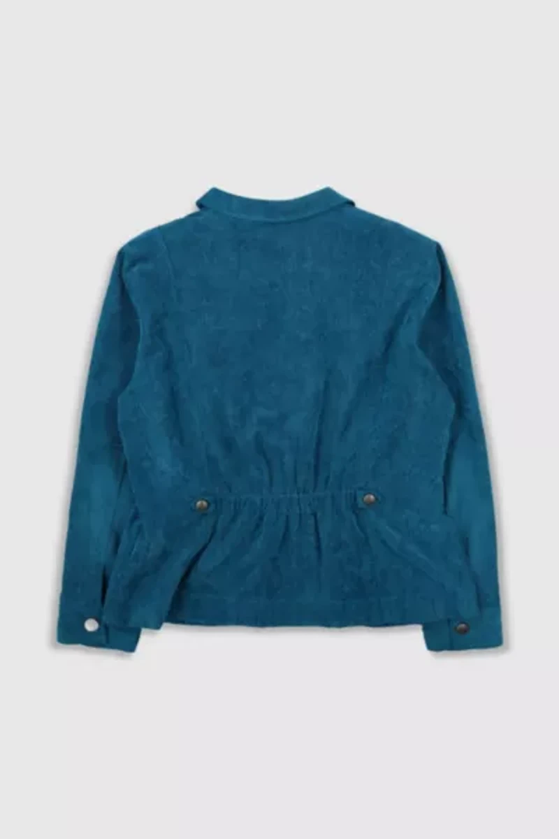 Vintage 90s Blue Corduroy Coat