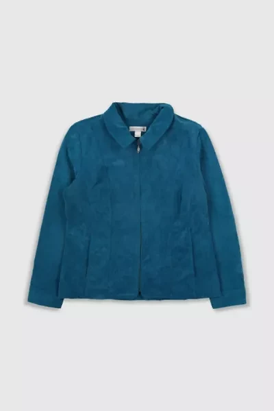 Vintage 90s Blue Corduroy Coat