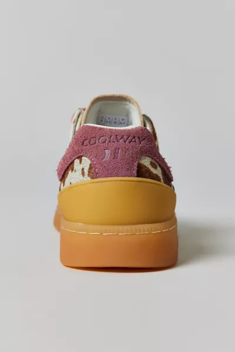 Coolway Women's Goal Animal Print Sneaker