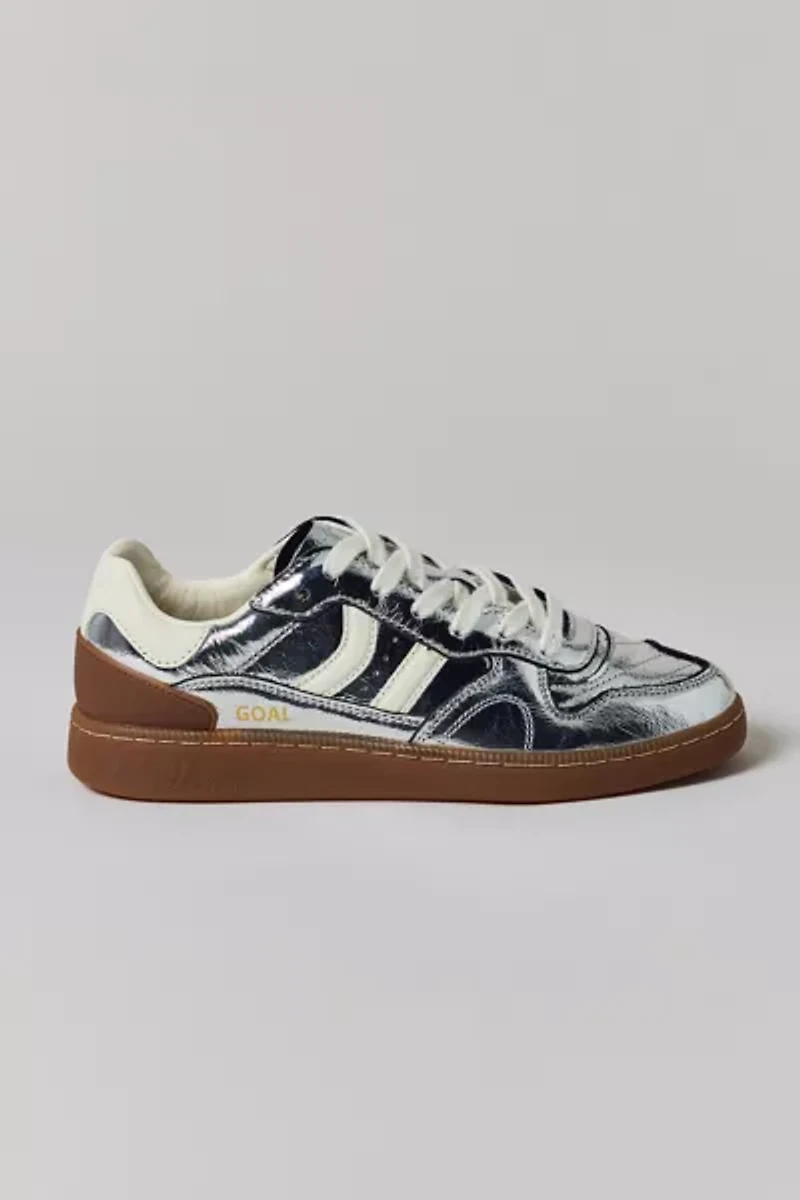 Coolway Women's Goal Silver Metallic Sneaker