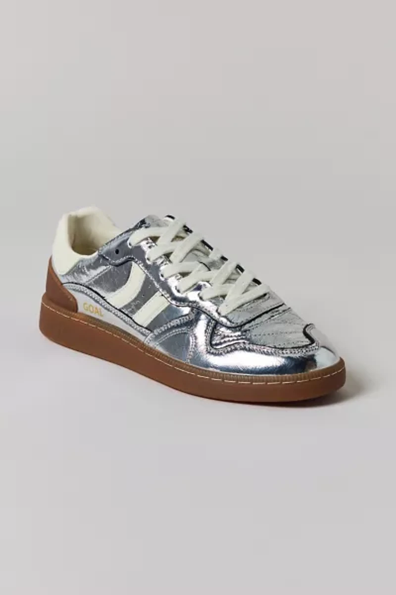 Coolway Women's Goal Silver Metallic Sneaker