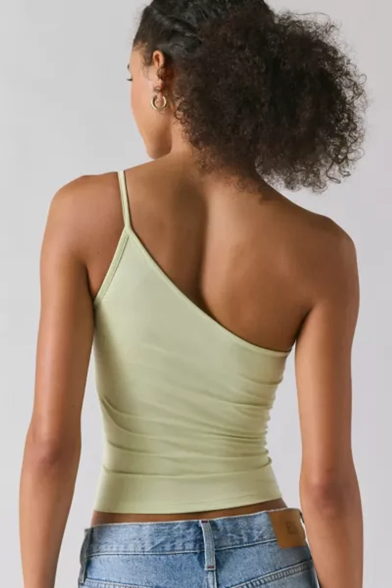 Motel Vey Knit Asymmetrical One-Shoulder Top
