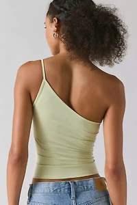 Motel Vey Knit Asymmetrical One-Shoulder Top