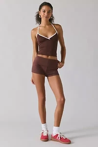 Motel Elspe Plunging Halter Crop Top