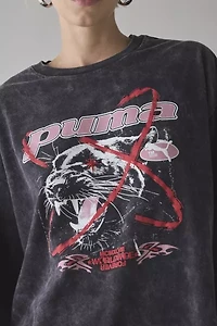 Puma Tech Graphic Washed Oversized Long Sleeve Tee