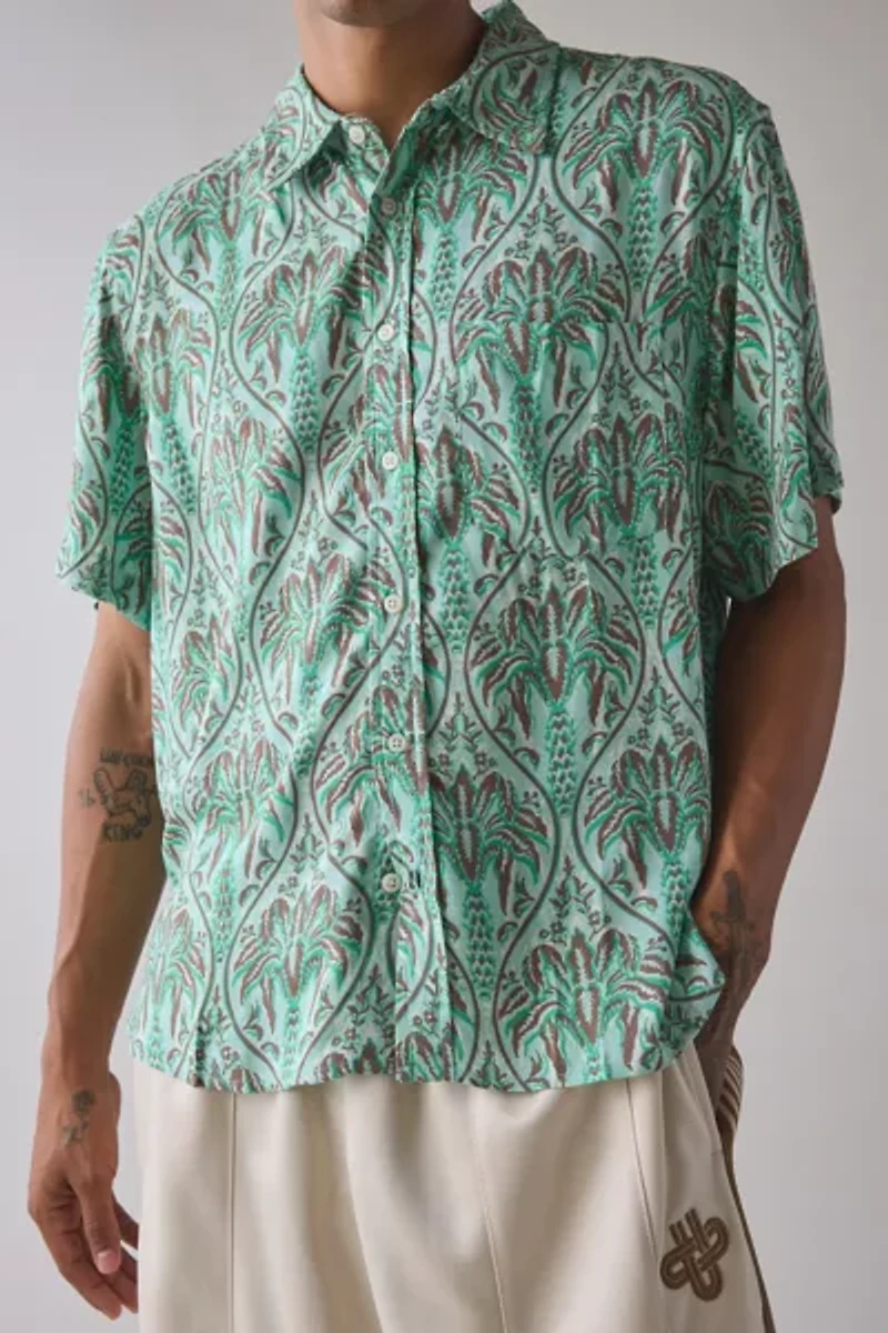 UO Printed Rayon Shirt