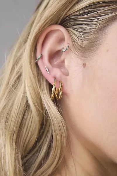 Waterproof Heart Hoop Earring Set