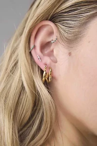 Waterproof Heart Hoop Earring Set