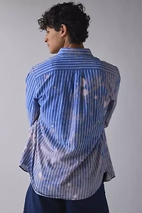 ReMADE By UO Bleach Splatter Long Sleeve Shirt
