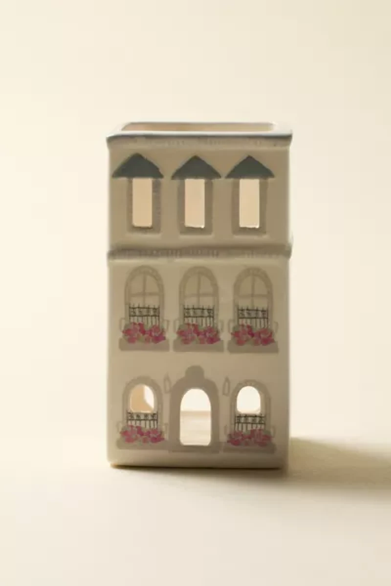 Paddywax Parisian Townhouse Cone Incense & Tea Light Holder Set