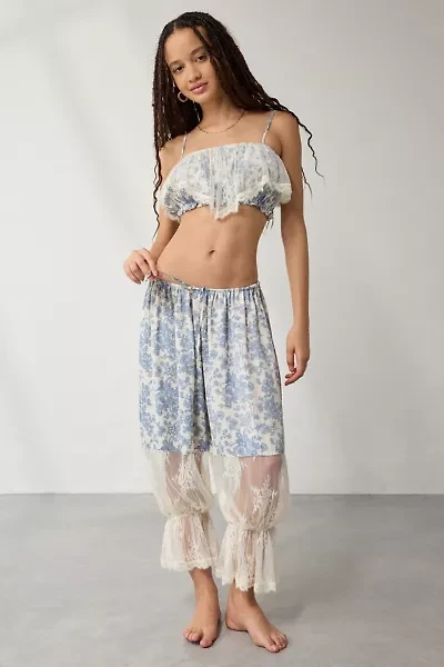 Out From Under Milla Lace-Trim Bra Top + Bloomer Pant Set