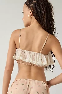 Out From Under Milla Lace-Trim Bra Top + Bloomer Pant Set