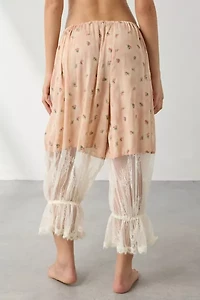 Out From Under Milla Lace-Trim Bra Top + Bloomer Pant Set