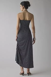UO Alexis Printed Knit Strapless Tube Maxi Dress