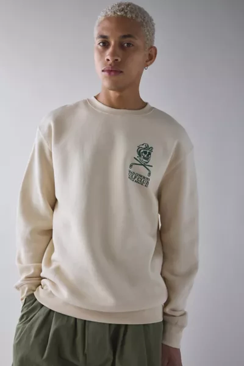 Dead Cowboys Golf Club Graphic Crew Neck Sweatshirt